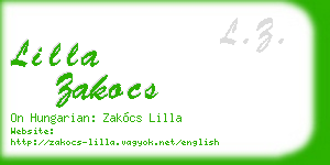 lilla zakocs business card