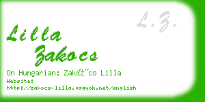 lilla zakocs business card